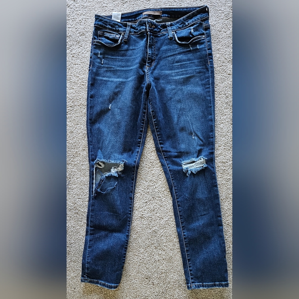 Joe's Jeans Blue Skinny Distressed Denim